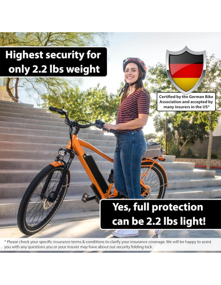 Cerradura Plegable de Seguridad KOHLBURG Modelo Viena 89 cm