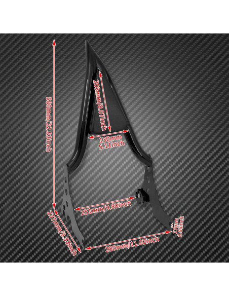 Barra Sissy Desmontable HDBUBALUS para Harley Sportster XL883 2004-2024