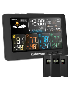 Estación Meteorológica Inalámbrica Kalawen con 3 Sensores