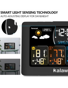 Estación Meteorológica Inalámbrica Kalawen con 3 Sensores 2