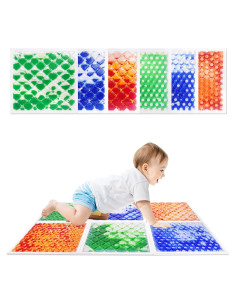 Baldosas Sensoriales Líquidas TEUCSIUB 6 PCS 30x30cm Antideslizantes