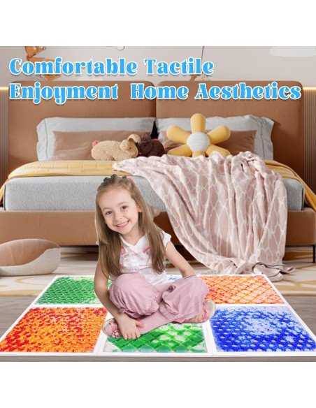 Baldosas Sensoriales Líquidas TEUCSIUB 6 PCS 30x30cm Antideslizantes