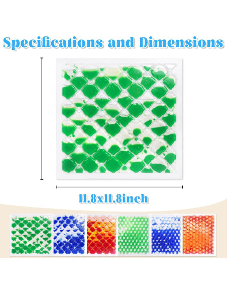 Baldosas Sensoriales Líquidas TEUCSIUB 6 PCS 30x30cm Antideslizantes