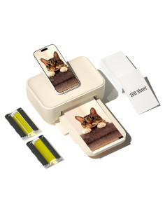 Impresora de Fotos HPRT CP4100 Beige + 108 Hojas 4x6