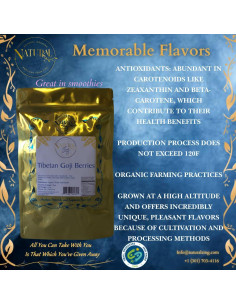 Bayas de Goji Tibetanas Naturales Zing - 226.8 g - Antioxidantes 2