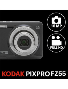 Cámara Digital Kodak PIXPRO FZ55 16MP Zoom 5X Video Full HD 2