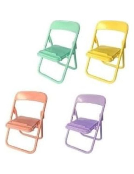 Juego de 5 Sillas Plegables Coloridas Miniatura 1/12 Labriciyon