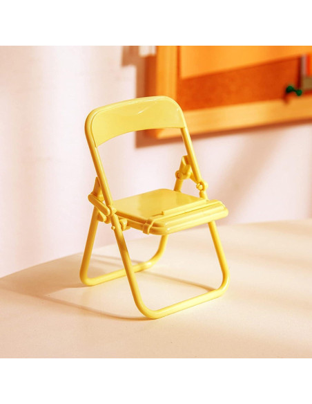 Juego de 5 Sillas Plegables Coloridas Miniatura 1/12 Labriciyon