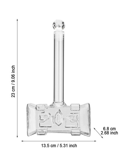 Decantador de Whisky TUTAVIAW 400ml Martillo 3D Vidrio