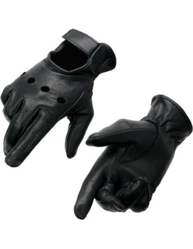 Guantes de moto de cuero perforado Milwaukee Leather SH721 para mujer