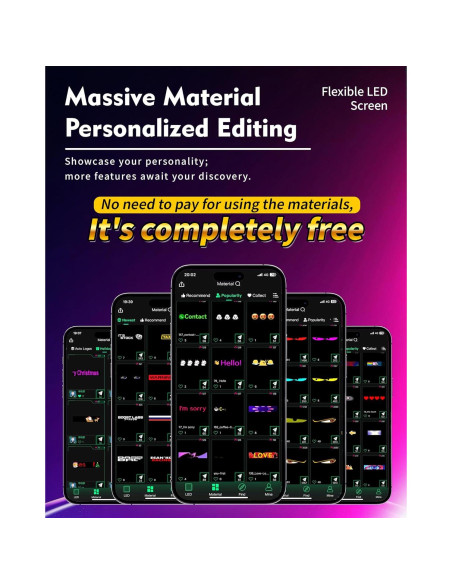 Barra de Luz LED CRILEAL 35.4x7.56" RGB para Camiones