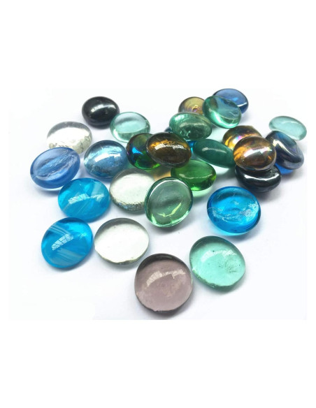 Piedras de Gemas de Vidrio Multicolor 0.45 kg para Decoración