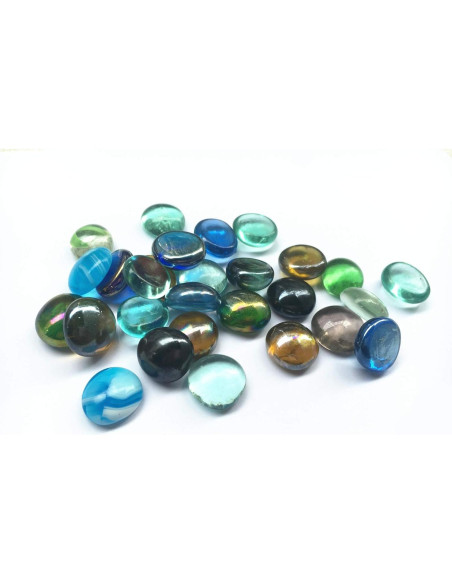 Piedras de Gemas de Vidrio Multicolor 0.45 kg para Decoración