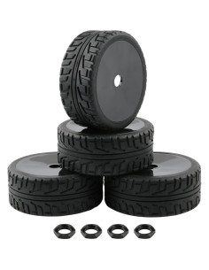 4 Ruedas y Neumáticos 17mm RCHobbytop para Buggy RC 1/8 2