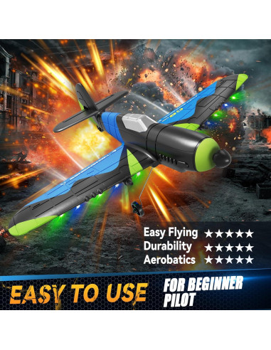 Avión RC 4DRC G8 de espuma con giroscopio 6 ejes