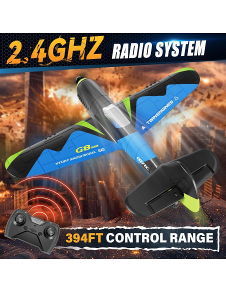 Avión RC 4DRC G8 de espuma con giroscopio 6 ejes