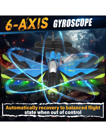 Avión RC 4DRC G8 de espuma con giroscopio 6 ejes