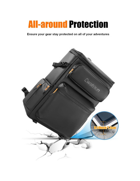 Mochila para cámara Cwatcun profesional a prueba de agua 32.9x21x42cm