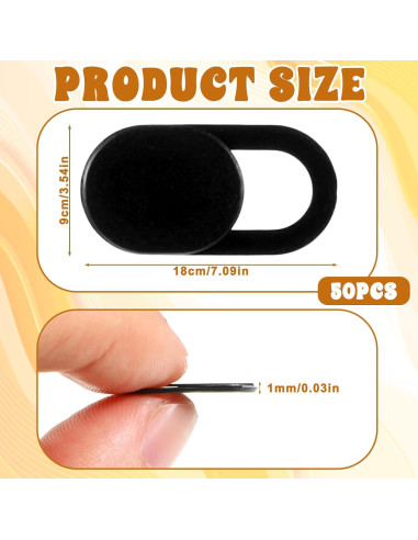 50 Cubiertas Deslizantes para Webcam Alrhso - Protección Privacidad