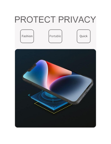 Cubierta de cámara frontal EYSOFT para iPhone 14/13 - Negro