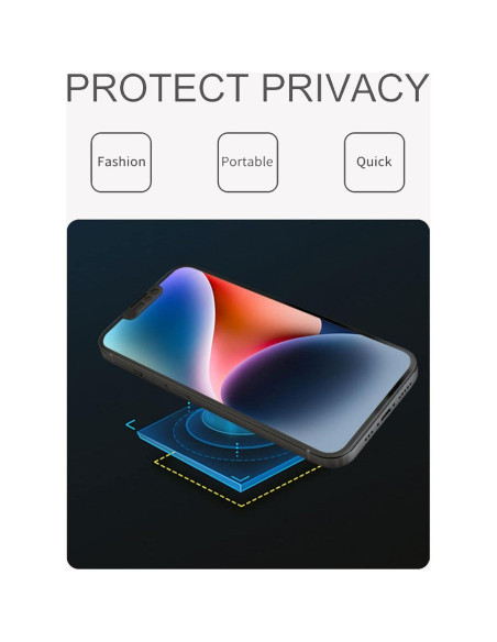 Cubierta de cámara frontal EYSOFT para iPhone 14/13 - Negro