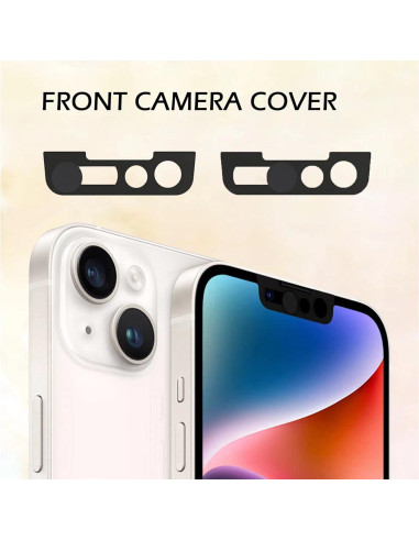 Cubierta de cámara frontal EYSOFT para iPhone 14/13 - Negro