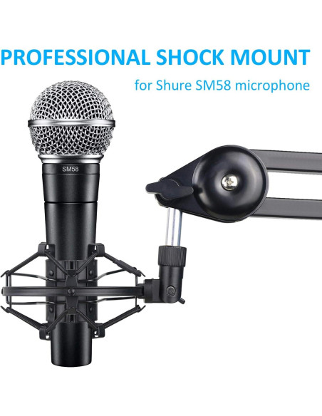 Soporte de Montaje de Choque SUNMON para Micrófono Shure SM58