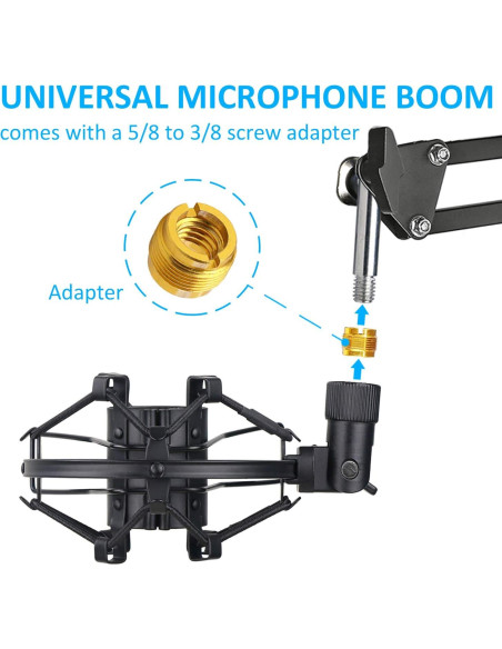 Soporte de Montaje de Choque SUNMON para Micrófono Shure SM58