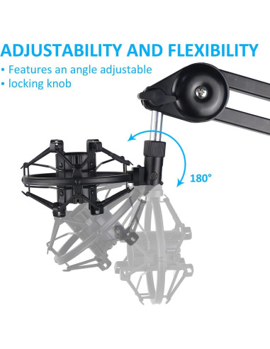 Soporte de Montaje de Choque SUNMON para Micrófono Shure SM58