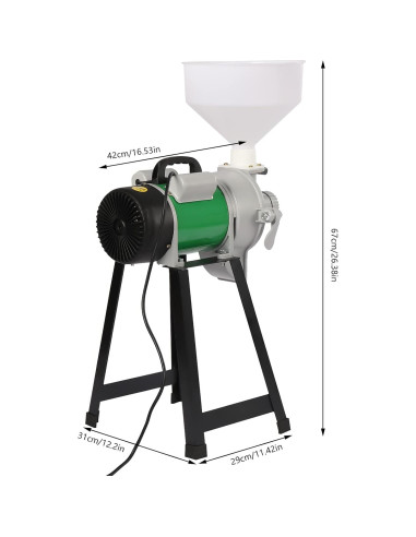 Molino de Grano Eléctrico MOCHAG 2200W 45kg/h Verde