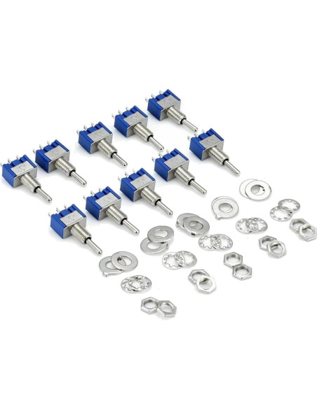 Paquete de 20 Interruptores de Palanca SPDT KEAcvise 6A 125V