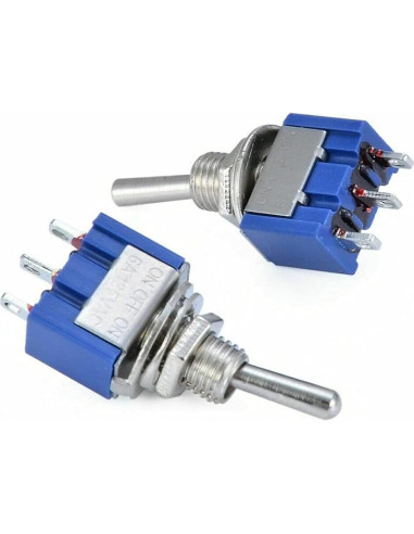 Paquete de 20 Interruptores de Palanca SPDT KEAcvise 6A 125V