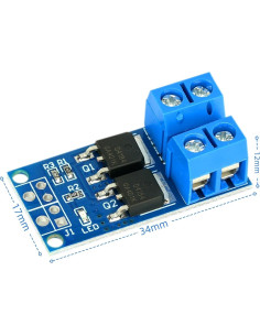 10 Pcs Módulo de Conducción MOSFET MTDELE 15A 400W PWM 2