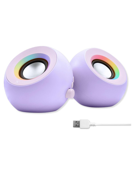 Altavoces Bluetooth X9 Performance púrpura 2.25" RGB USB AUX