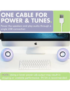 Altavoces Bluetooth X9 Performance púrpura 2.25" RGB USB AUX 2