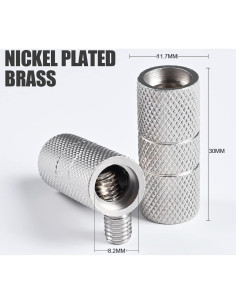 Conectores de cable de 4 AWG Yolleach - 4 paquetes de latón 2
