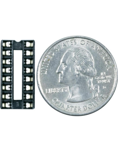 Zócalo IC DIP 16 Pines Soldadura Risingsaplings 10pcs