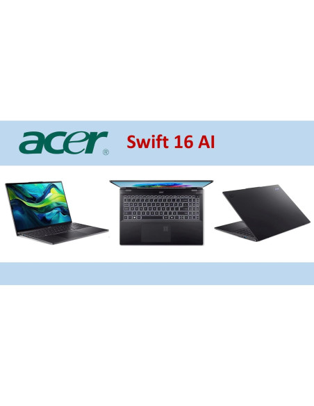 Laptop Acer Swift 16 AI 16" OLED 2.8K Intel i7 16GB 1TB SSD