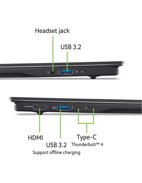 Laptop Acer Swift 16 AI 16" OLED 2.8K Intel i7 16GB 1TB SSD