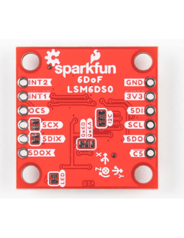 Sensor Acelerómetro y Giroscopio SparkFun LSM6DSO 9kB