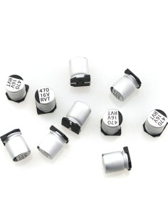 Capacitor SMD TAODAN 470uF 16V 20% Aluminio Electrolítico - 10pcs 2