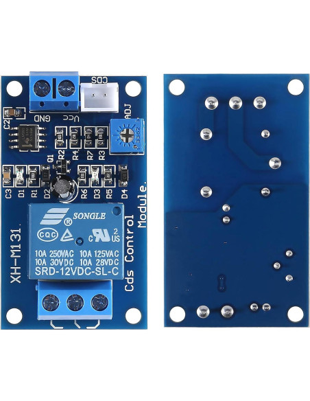 Módulo de Relé de Fotoresistor Alinan 12V 10A con Cable