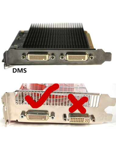 Cable Divisor DMS-59 Macho a Doble VGA Hembra 10cm Cablecc