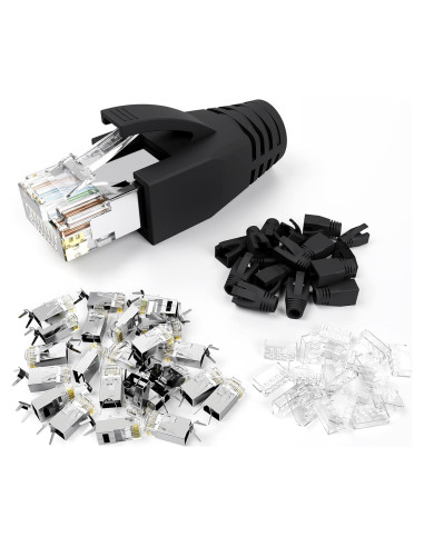 Conectores RJ45 VCE CAT7/CAT6A Paquete de 30 Blindados