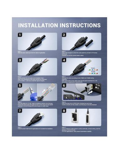 Conectores RJ45 VCE CAT7/CAT6A Paquete de 30 Blindados