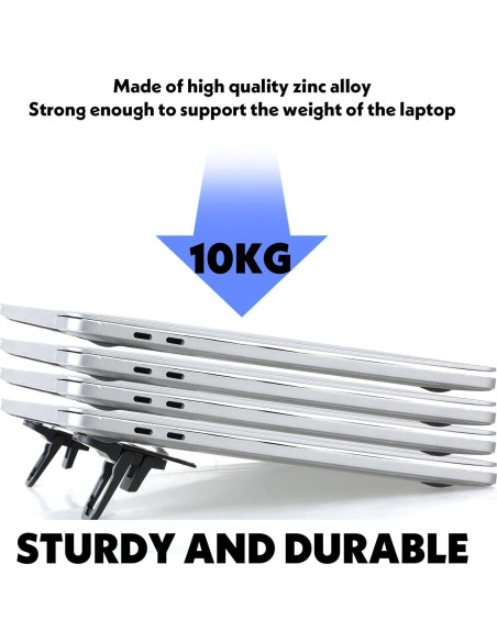 Soporte de Laptop Plegable YUXIANLB de Aleación de Zinc Negro