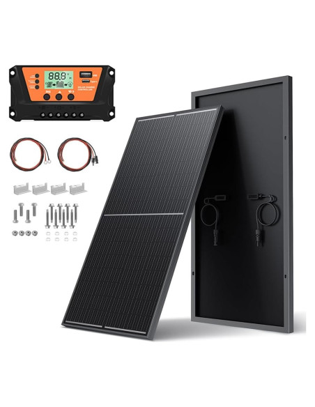 Kit Solar 200W WERCHTAY Monocristalino 12V con Controlador 30A