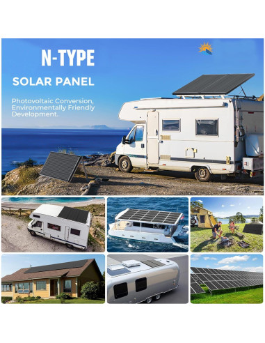 Kit Solar 200W WERCHTAY Monocristalino 12V con Controlador 30A