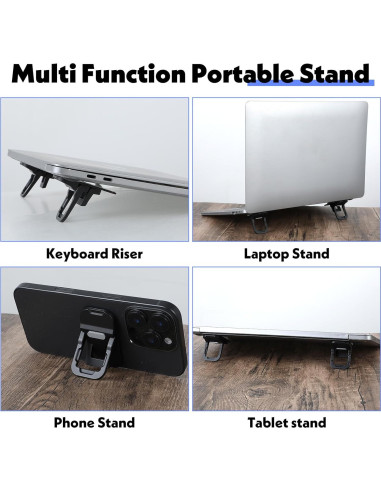 Soporte de Laptop Plegable YUXIANLB de Aleación de Zinc Negro