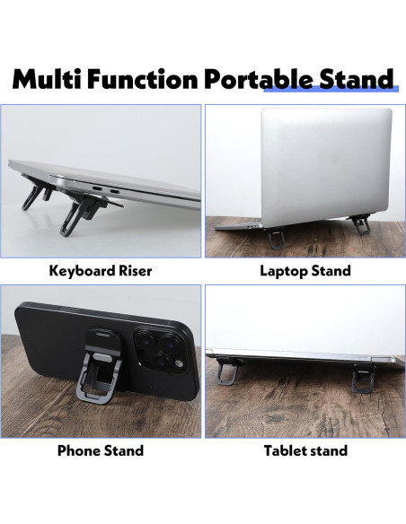 Soporte de Laptop Plegable YUXIANLB de Aleación de Zinc Negro